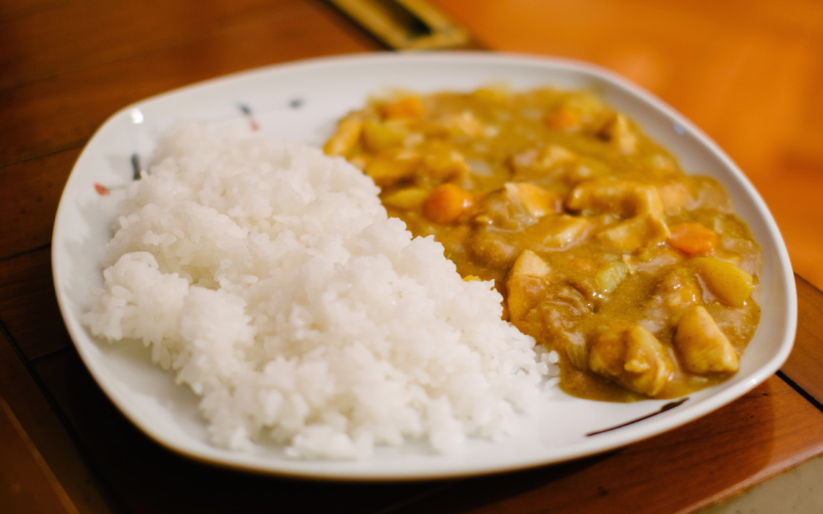 Arroz con curry japonés